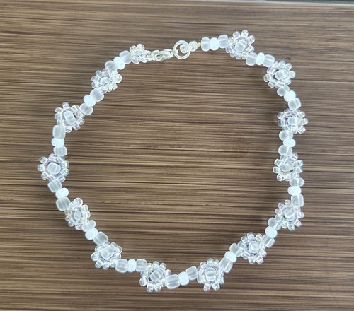 Handmade beaded flower daisy - beaded,